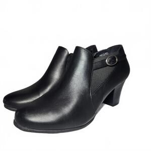 Croft & Barrow Women's Ortholite Ankle Boot Black Classic Elegant Size 7.5